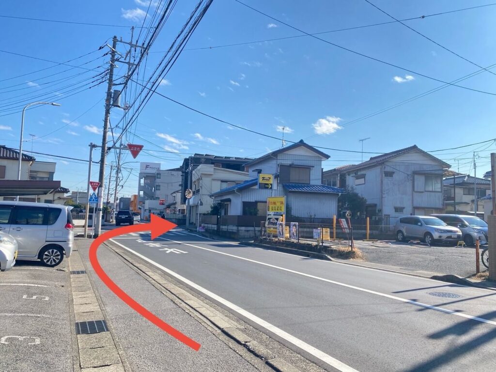 整体サロンてぃ〜だ四街道店までの道のり